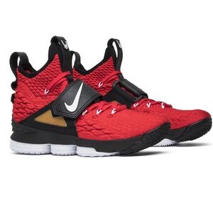 Nike LeBron 15 Red Diamond Turf Shoes